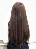 ストレート×モカベージュ