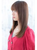ぱっつんバング☆大人かわいい重軽ストレートb