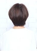 ショートボブ/ブラウン/抜け感/20代30代40代50代