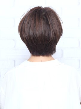 ムム(mumu) ショートボブ/ブラウン/抜け感/20代30代40代50代