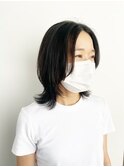 ミディアムレイヤースタイル