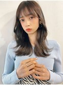 韓国風くびれヘア/エギョモリ/フェイスレイヤー