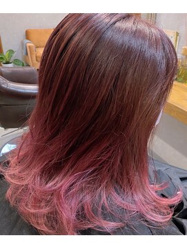 ヴァノンリー(Vanon Lee) 【Vanon Lee 】ピンク×バレイヤージュ