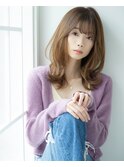 【柴田彩香】大人レイヤーミディアムロング☆顔回りレイヤー