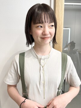 ニカ(NICA) 【NICA】ミニボブショートショートボブ暗髪 ▽中山