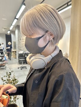 サンド 表参道(sand) ホワイトベージュ表参道ダブルカラーブリーチ