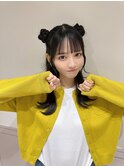 ☆ツインお団子ヘアアレンジアイドル前髪ぱっつん