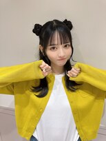 ランド 原宿表参道(LAND)&nbsp;☆ツインお団子ヘアアレンジアイドル前髪ぱっつん