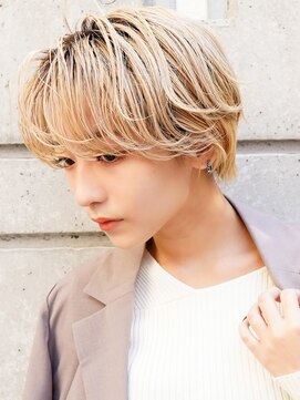 ラフィスヘアー クロム 大宮店(La fith hair chrome) 【La fith】ブロンドベージュ×ハンサムショート