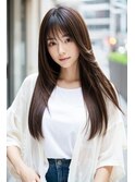 艶髪　ストレート