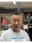 スキンフェード×ハードパート