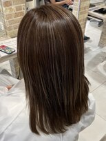 グランデュール 焼津店(GRANDEUR)&nbsp;ハイライト ハイライトベージュ 白髪ぼかしブリーチケアブリーチ