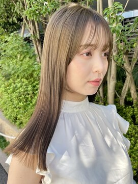 ノラ ヘアーサロン(NORA HAIR SALON) ナチュラル小顔前髪あり後れ毛サイドバング結べるボブくびれヘア