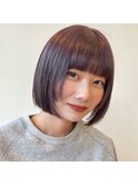 レイヤーボブ/ラベンダーカラー/似合わせカット/ショートヘア