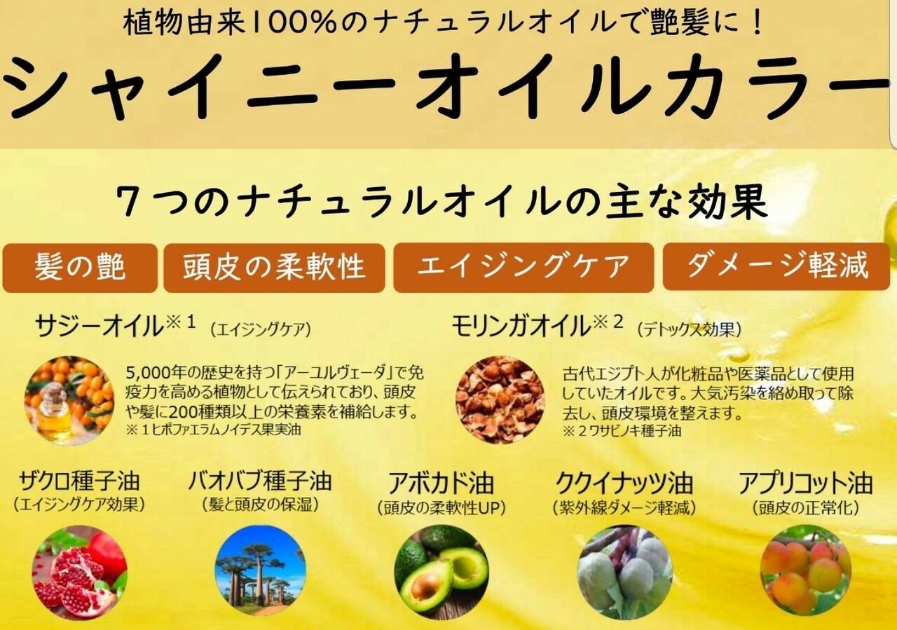 (根元)負担軽減 オイルカラー+オーガニックトリートメント￥4780→￥3350