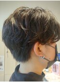 刈り上げ×ゆるパーマ