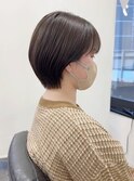 ショートボブ＿オリーブアッシュベージュ＿　担当　垣内　8827