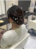 お呼ばれシンプルシニヨン
