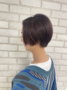 アッシュ 稲田堤店(Ash) ナチュラルピンクブラウン×ショート