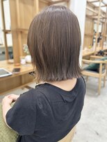 セイドット リー(Say. Ree)&nbsp;Say.ミディアムボブチェリーブラウンお団子ヘアワインレッド