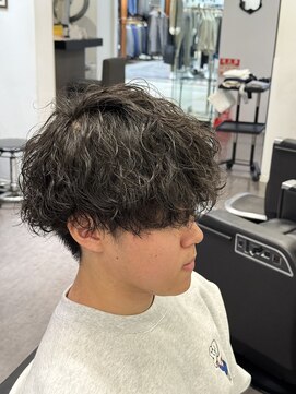 スカイシープレイス 錦糸町 波巻きシャドウパーマ[錦糸町/理容室/メンズ/パーマ/ツイスパ]