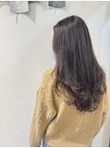 レイヤーカット、艶カラー