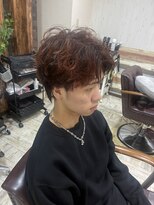 オリジンバイティアラ 横浜桜木町(ORIGIN by TIARA)&nbsp;メンズスタイル/ニュアンスパーマ/レッドカラー