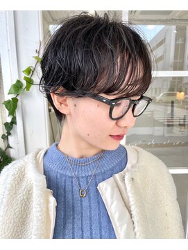 ジュベ 別府店(juve.) 別府ショートボブ顔まわりレイヤーカット髪質改善カラー30代