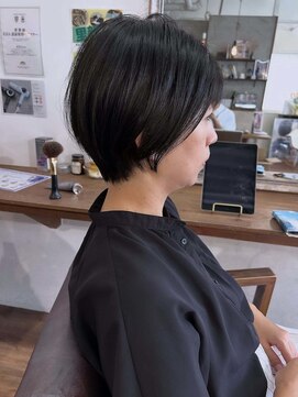 リアン ヘア ライム(lien.hair rhyme) 大人上品ショートボブ ナチュラルボブ 30代40代に大人気◎