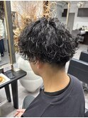 波巻きパーマ