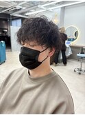 前髪が分かれやすい方オススメ波巻きパーマ