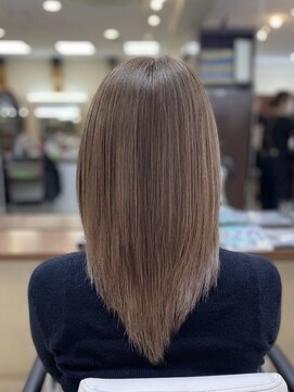 ビーワンヘアー 藤井寺 土師ノ里(B1hair) まろやかベージュ/透明感カラー