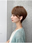 ナチュラルショート/ショートボブ/顔周り/30代40代50代