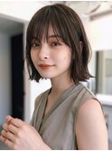 くびれボブミディアム20代30代40代◎前髪ありくびレイヤー越谷