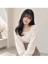 ワゴンバイアフロート(Wagon by afloat)&nbsp;池袋20代30代 韓国ロング 顔周りレイヤー 小顔シースルーバング