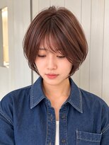 ルトワフクロマチ(Lutowa Fukuromachi)&nbsp;流し前髪×艶ブラウンショート/袋町/本通