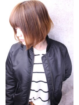 キャアリー(Caary) Ｃａａｒｙノームコア前下がりボブ↑普通が一番難しいの巻き～