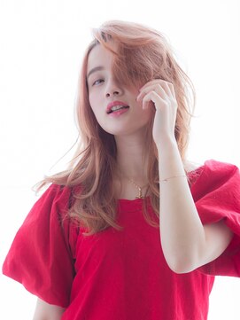 ノブヘアデザイン 杉田店(NOB hairdesign) 〈NOB杉田店〉透明感 デザインカラー 学割U24 かきあげバング