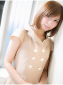 *mod's姪浜*…トキメキの♪ツヤ感ワンカール小顔大人ボブd