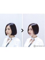 チックタック トアウエスト(TICK-TOCK Torwest)&nbsp;ステップボーンカットボブ☆ビフォアフター☆