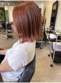 20代30代40代大人可愛いピンクブラウン透明感肩ライン外ハネ