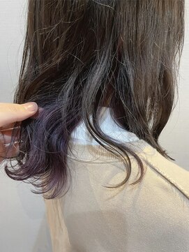 ヘアーデザイン アズール(Hair Design Azur) 【Azur】Inner color × pink violet