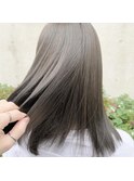 ブリーチなしカラー 透明感 グレージュ ラベンダーアッシュ