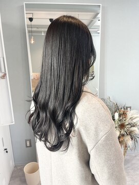 プラム(plum.) ダークブルー/ロングヘアー/ブルーグレー【plum.】