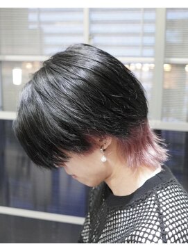 メンズ サロン ドット トウキョウ 町田店(men's salon dot. tokyo) メンズウルフ×インナーピンク〔町田/メンズカット/眉毛〕