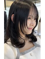 ティア(Tia.)&nbsp;縮毛矯正/髪質改善トリートメント/ミディアムヘア/グレージュ