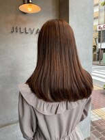 ナンバー ジルバ 立川(N° jillva)&nbsp;丸型卵形切りっぱなしボブエアリーロング美髪ブラウンベージュ