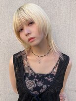 ミンクス渋谷スマートサロン(MINX shibuya smart salon)&nbsp;シアーカラー ショート 姫カット ダークアッシュ 魅力倍増カール