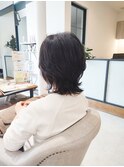 くせ毛×ミディアムレイヤー