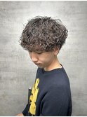 MEN'S HAIR カルマパーマ ダークアッシュ ニュアンスパーマ